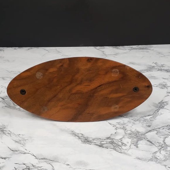 Danish Modern Vanity Mirror Solid Wood Vintage - Picture 7 of 9